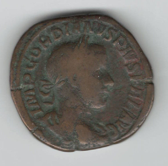 Roman: 238 - 244 AD Sestertius Gordian III Roman: 238 - 244 AD Sestertius Gordian III