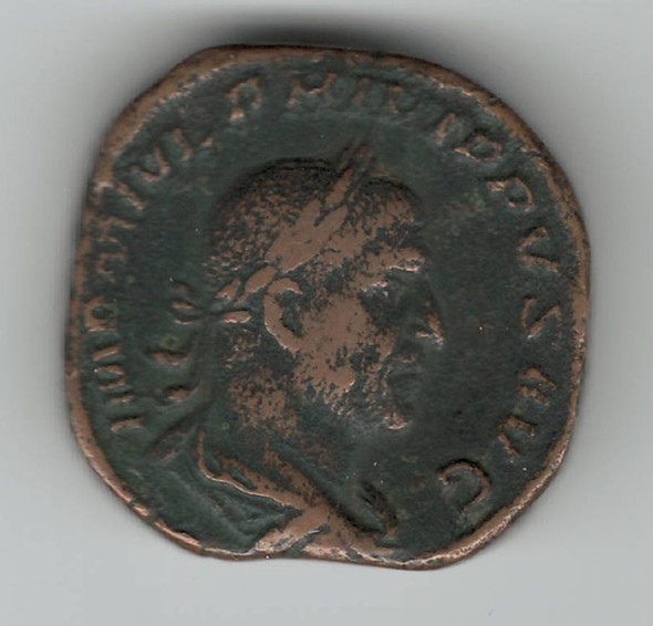 Roman:  244 -249 AD Sestertius Philip