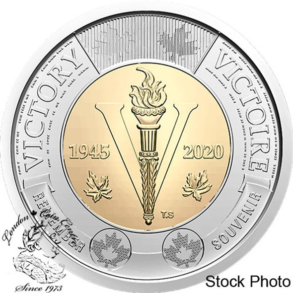 Canada: 2020 $2 75th Anniversary of the End of the Second World War Victory Non-Coloured BU Coin