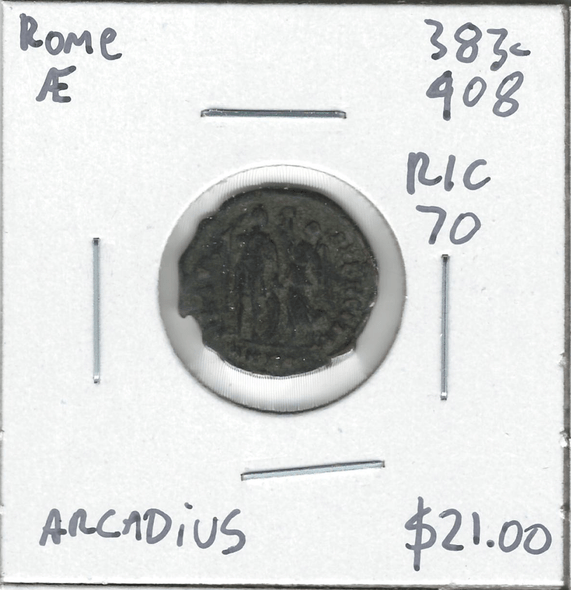 Roman: 383 - 408 AD AE Arcadius