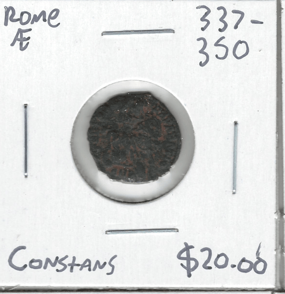 Roman: 337 - 350 AD AE Constans #2