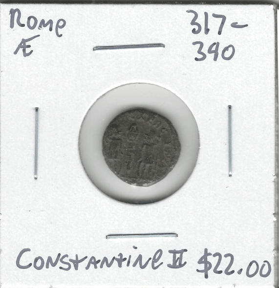 Roman: 334 - 335 AD AE Constantine II Roman: 334 - 335 AD AE Constantine II