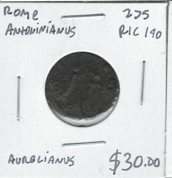 Roman: 275 AD Antoninianus Aurelianus