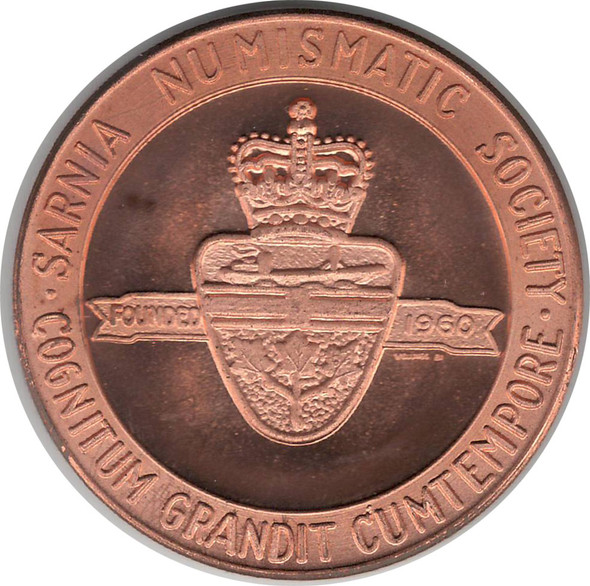 1960 50 Anniversary of Sarnia Medal - Sarnia Numismatic Society