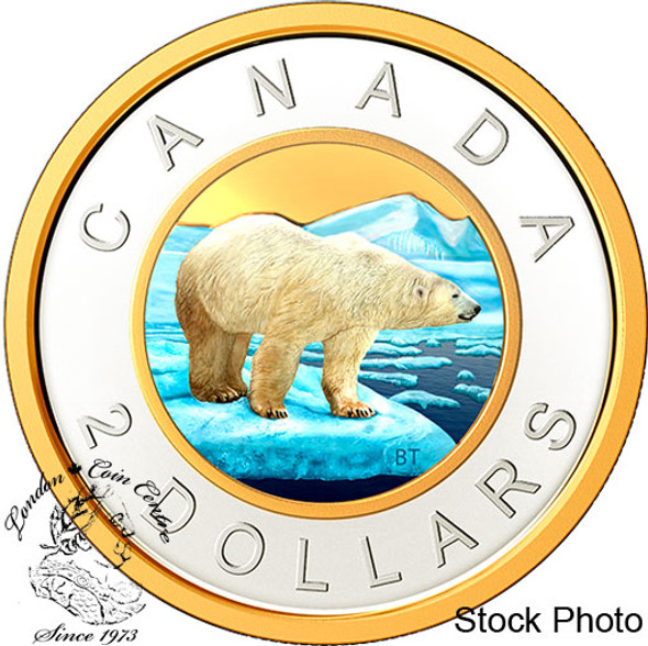Canada: 2020 $2 Coloured Selective Gold-Plating Pure Silver Coin Canada: 2020 $2 Coloured Selective Gold-Plating Pure Silver Coin