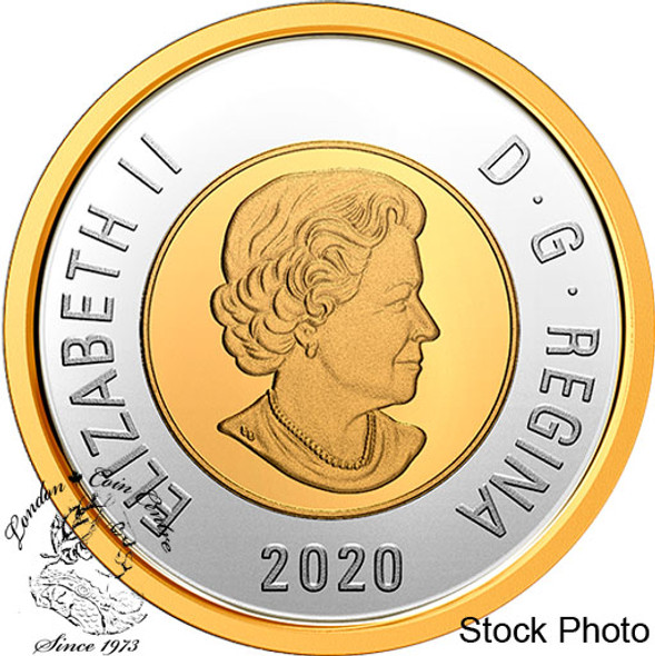 Canada: 2020 $2 Coloured Selective Gold-Plating Pure Silver Coin Canada: 2020 $2 Coloured Selective Gold-Plating Pure Silver Coin