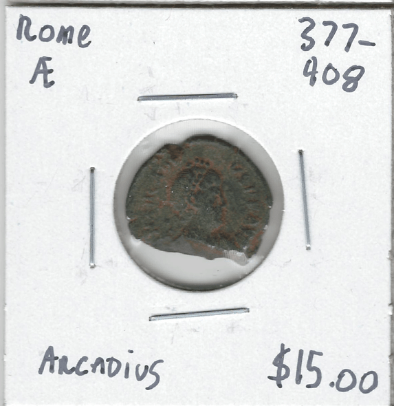 Roman: 377 - 408 AD AE Arcadius Lot#3