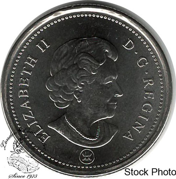 Canada: 2009 25 Cent Caribou Logo Proof Like