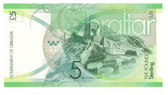 Gibraltar: 2011 5 Pounds Banknote P. 35