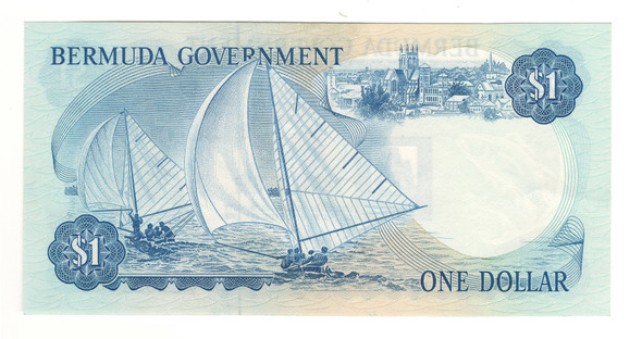 Bermuda: 1970 $1 Banknote P. 23 Bermuda: 1970 $1 Banknote P. 23