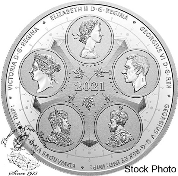 Canada: 2021 $50 The First 100 Years of Confederation: An Emerging Country 5 oz Fine Silver Coin