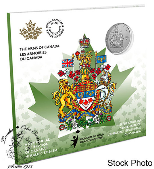 Canada: 2021 $5 Moments to Hold: The Arms of Canada Pure Silver Coin