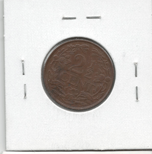 Curacao: 1947 2 1/2 Cent