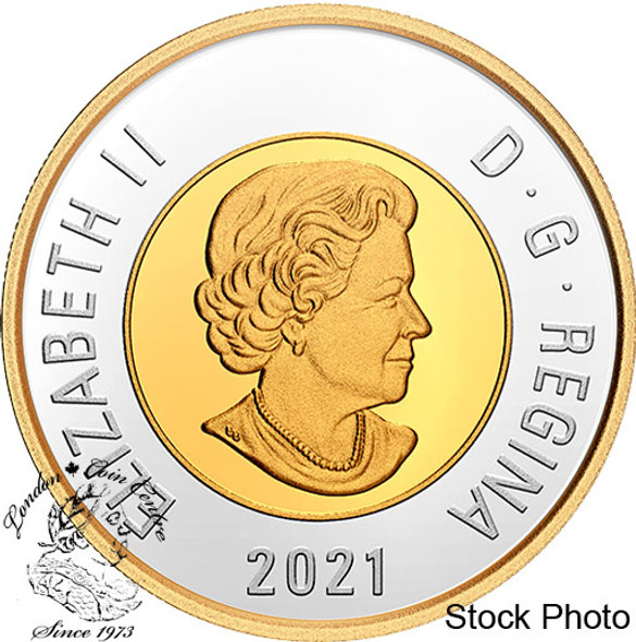 Canada: 2021 $2 Proof Silver Coin with Gold Plating Canada: 2021 $2 Proof Silver Coin with Gold Plating