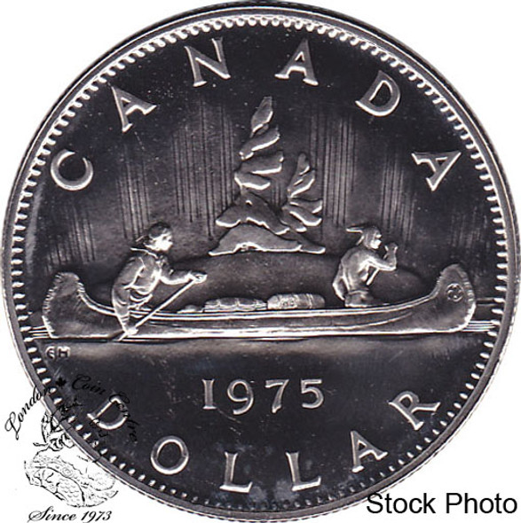 Canada: 1975 $1 Attached Jewel Proof Like