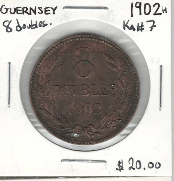 Guernsey: 1902H 8 Doubles