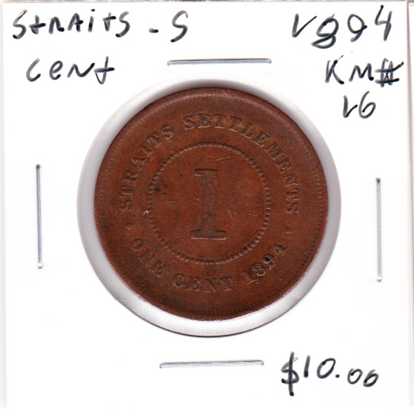 Straits Settlements: 1894 Cent