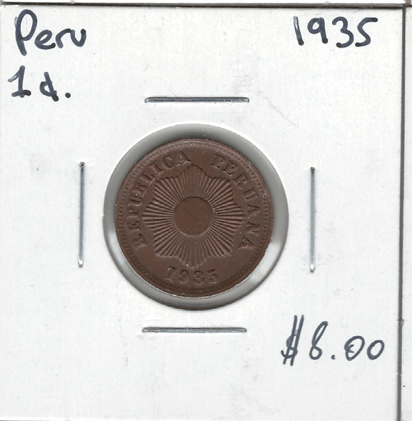 Peru: 1935 1 Centavo