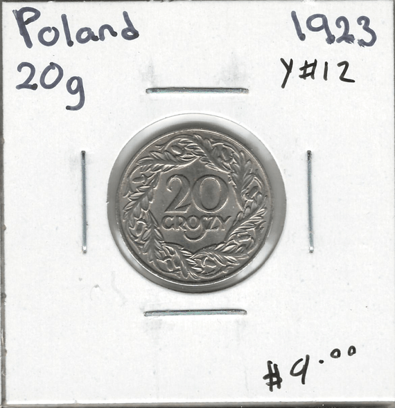 Poland: 1923 20 Groszy