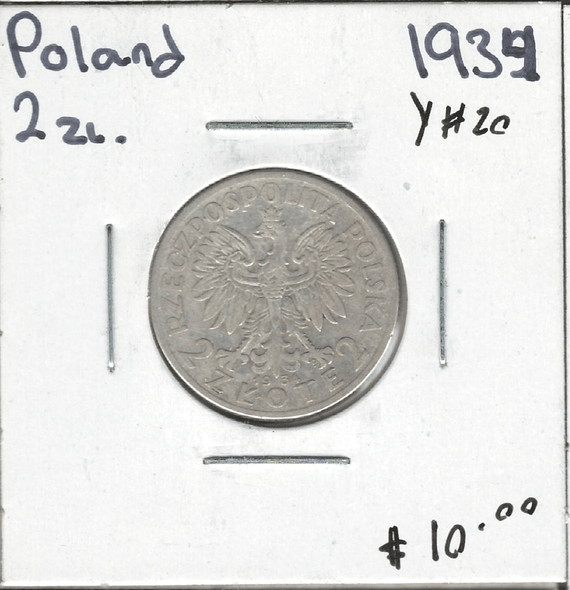 Poland: 1934 2 Zlote Lot#3