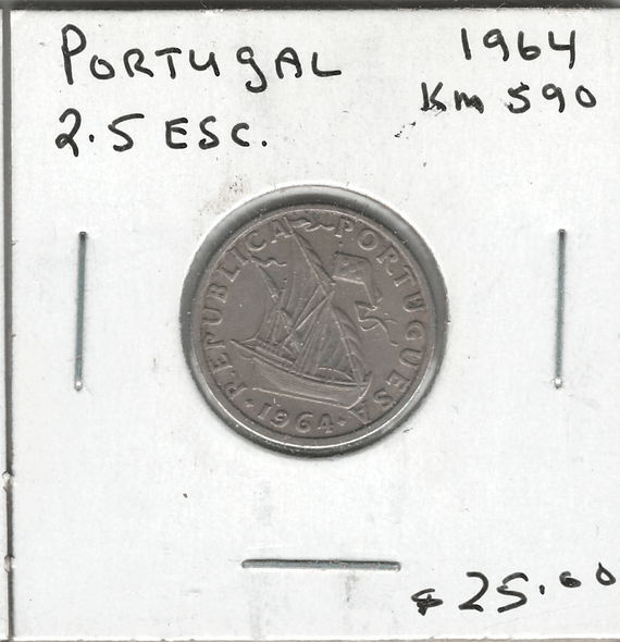 Portugal: 1964 2.5 Escudos
