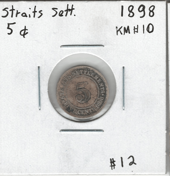 Straits Settlements: 1898 5 Cents