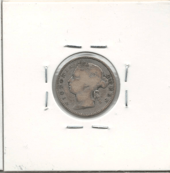 Straits Settlements: 1884 10 Cents Crosslet 4