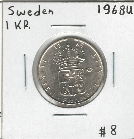 Sweden: 1968U 1 Krona