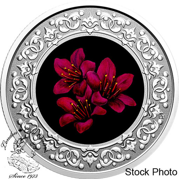 Canada: 2021 $3 Floral Emblems of Canada - Nunavut: Purple Saxifrage Fine Silver Coin