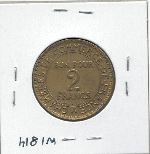 France: 1926 2 Francs Rare Keydate