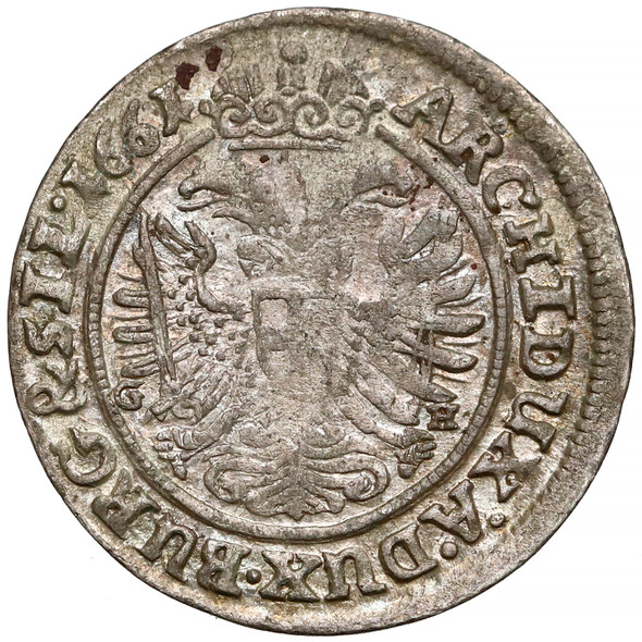 Silesia: 1661 3 Kreuzer Wroclaw Mint Leopold