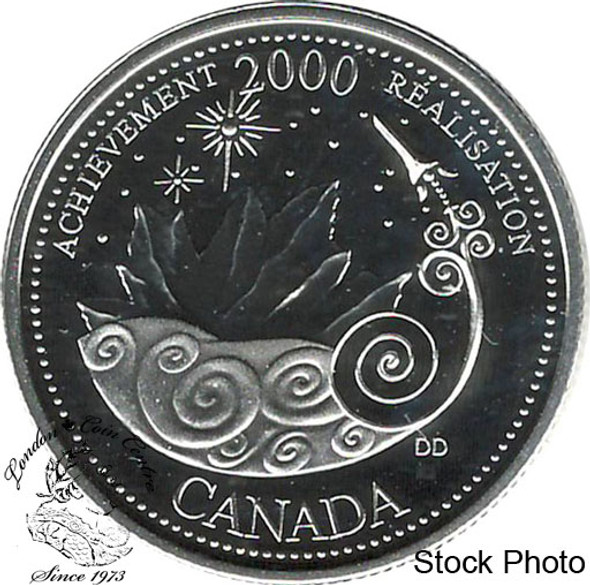 Canada: 2000 25 Cent March Achievement Proof Silver