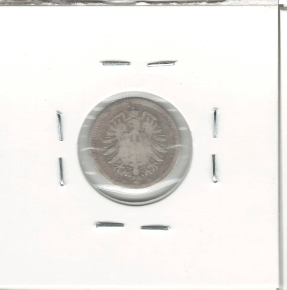 Germany: 1875D 20 Pfennig