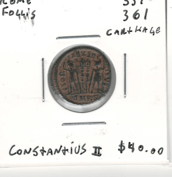 Rome: 337 - 361 Follis Carthage Constantius II Rome: 337 - 361 Follis Carthage Constantius II