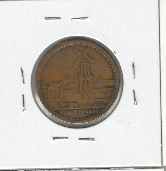 Toronto: 1884 Semi-Centennial Medal Mount Removed