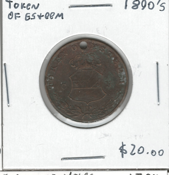 Great Britain: 1890's Token of Esteem George III Great Britain: 1890's Token of Esteem George III