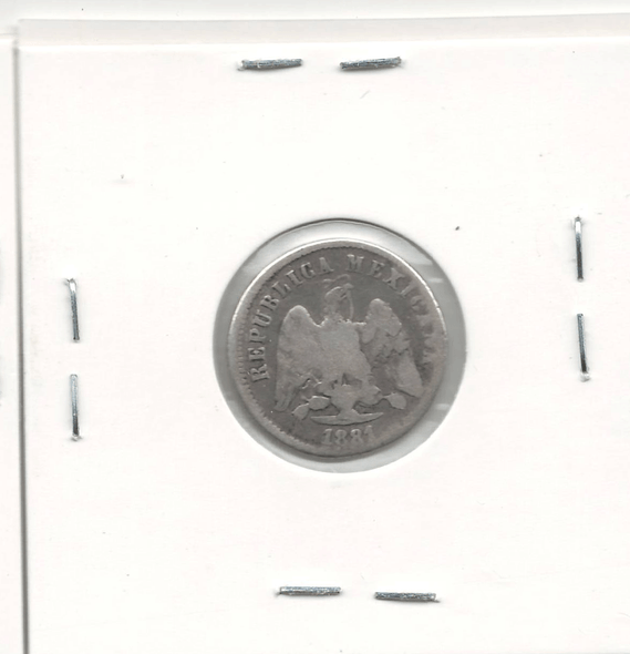 Mexico: 1881GA 10 Centavos Mexico: 1881GA 10 Centavos