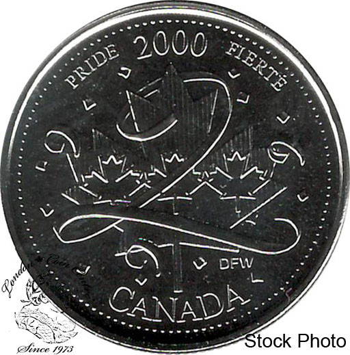 Canada: 2000 25 Cent January Pride Proof Like