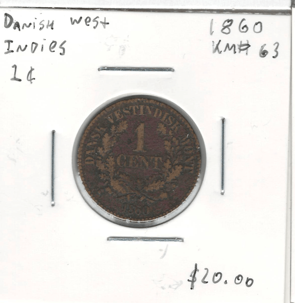 Dutch West Indies: 1860 1 Cent