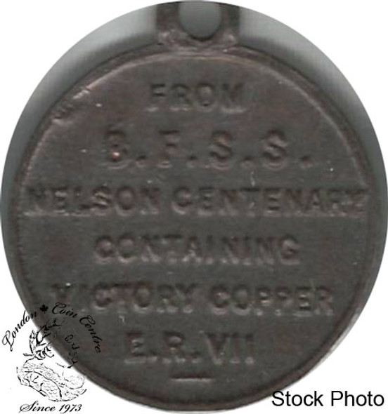 Great Britain: 1905 Nelson Centenary Medal Pendant Great Britain: 1905 Nelson Centenary Medal Pendant