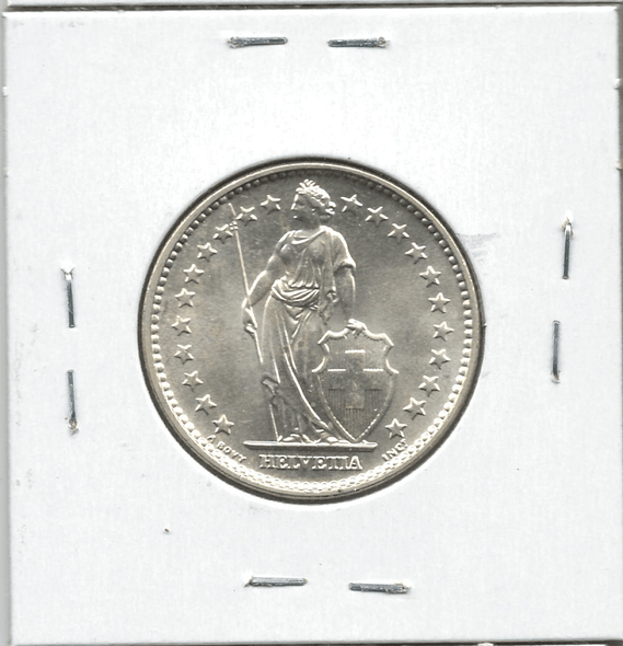 Switzerland: 1965 2 Francs Lot#21