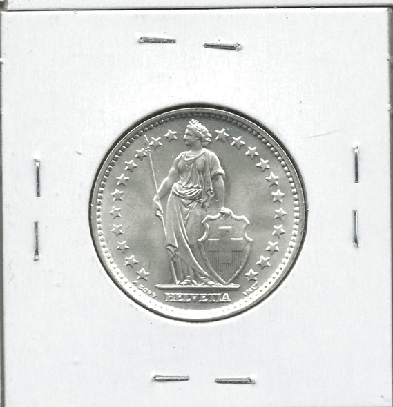 Switzerland: 1965 2 Francs Lot#23