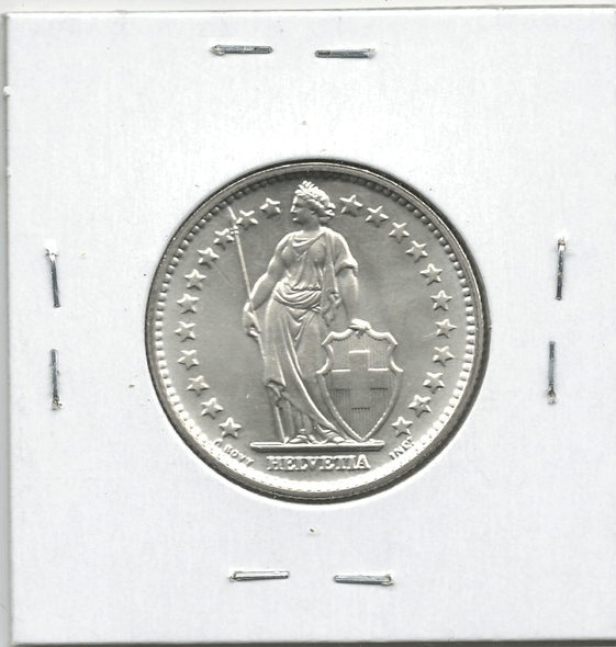 Switzerland: 1967 2 Francs Lot#10