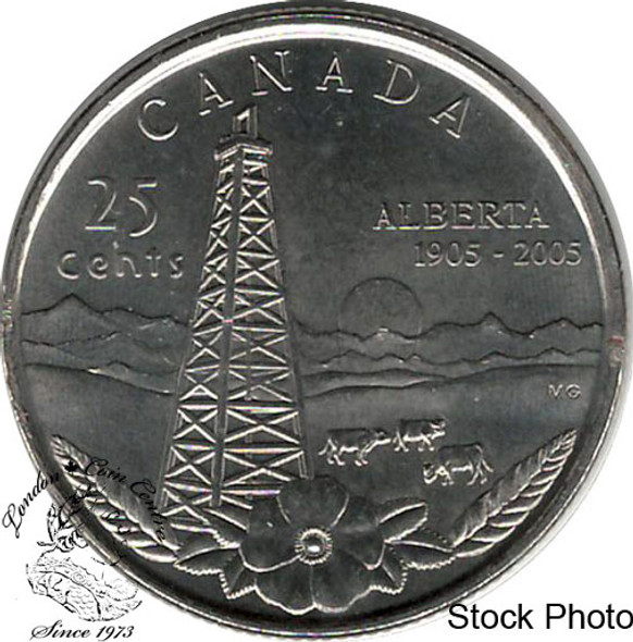 Canada: 2005P 25 Cent Alberta BU