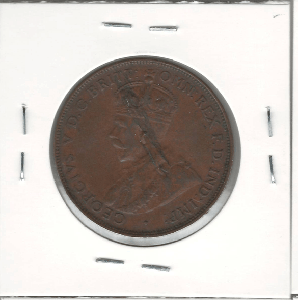 Australia: 1927 Penny Lamination Error Australia: 1927 Penny Lamination Error