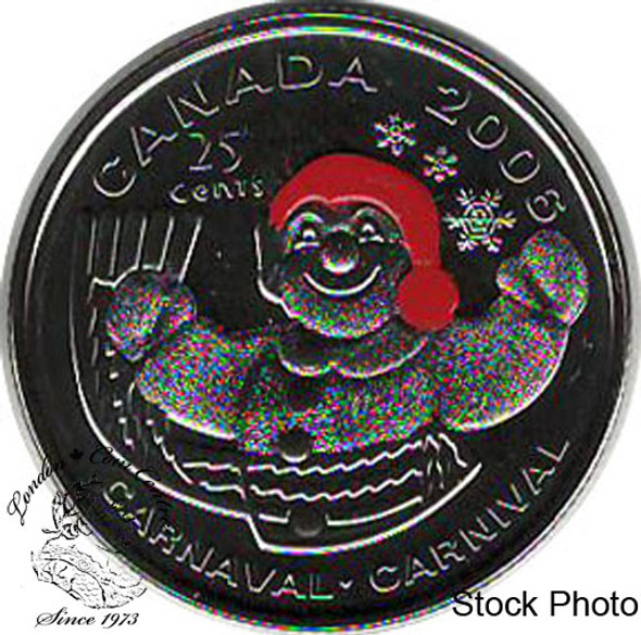 Canada: 2006P 25 Cent Carnival Proof Like Canada: 2006P 25 Cent Carnival Proof Like