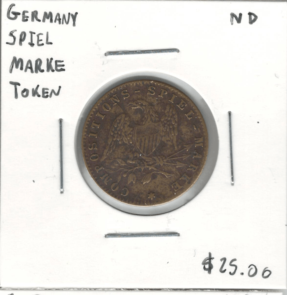 Germany: No Date Spiel Marke Token