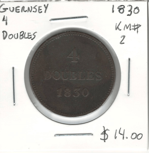 Guernsey: 1830 4 Doubles