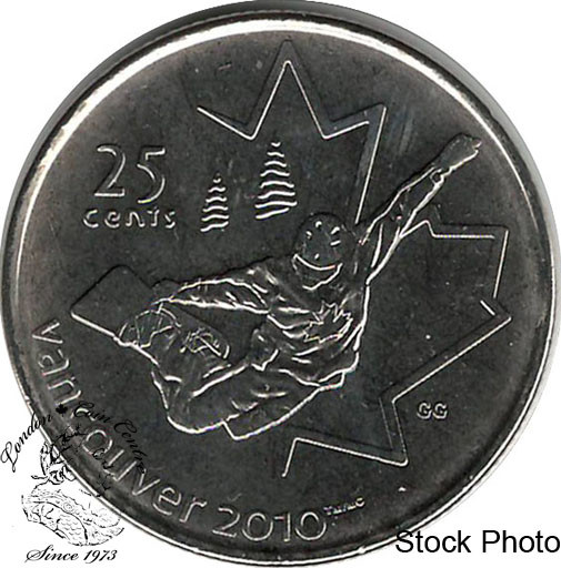 Canada: 2008 25 Cent Snowboarding BU