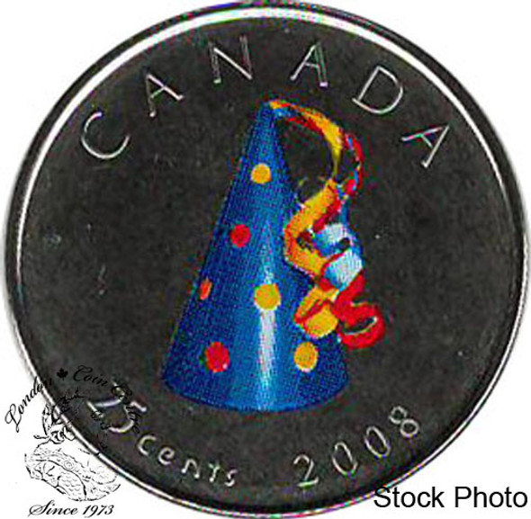 Canada: 2008 25 Cent Birthday Proof Like